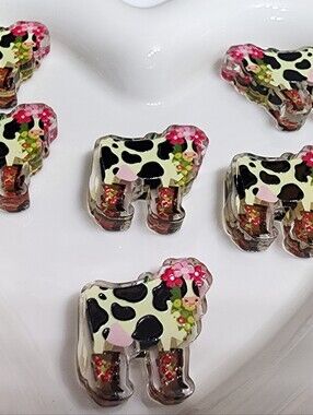 Cow Cowboy Boots Beads 2 Pcs Focal Beads Beaded Pen Crafts Jewelry Making Magnet